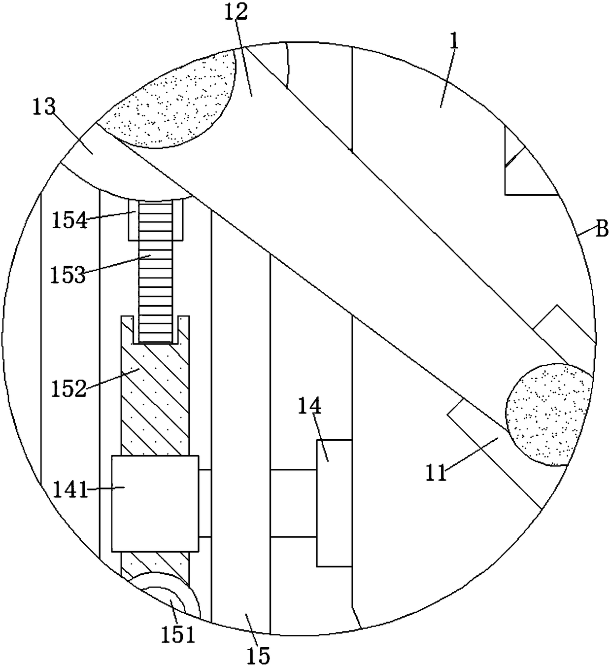 Side-prevention type assemble clamping position device for ship part