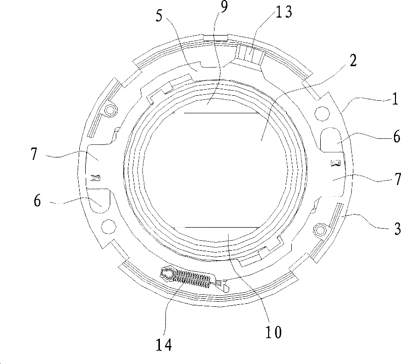 Dustproof cover structure for lens