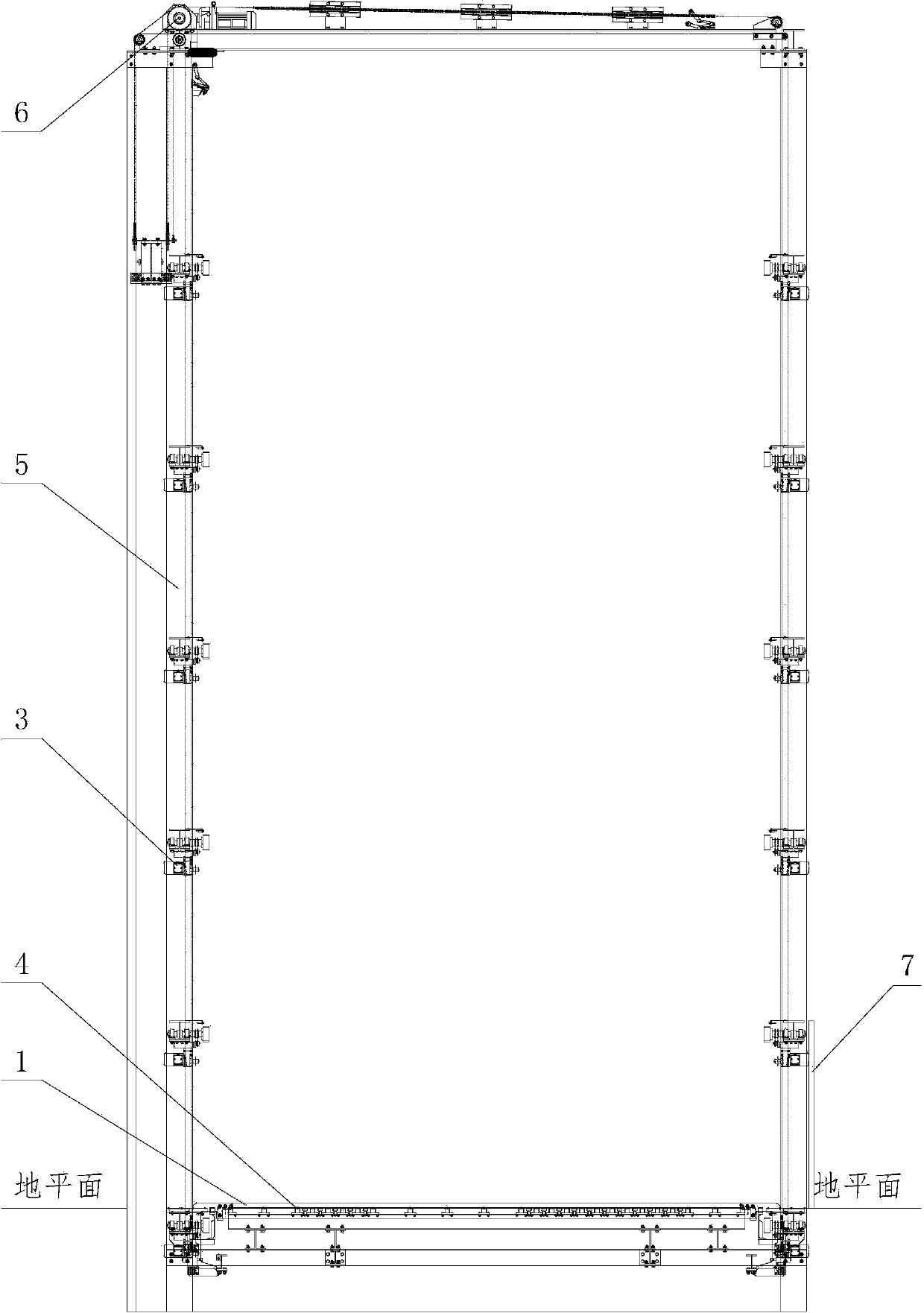 Multilayer vertical lift comb-tooth type solid parking equipment and vehicle storing and taking method