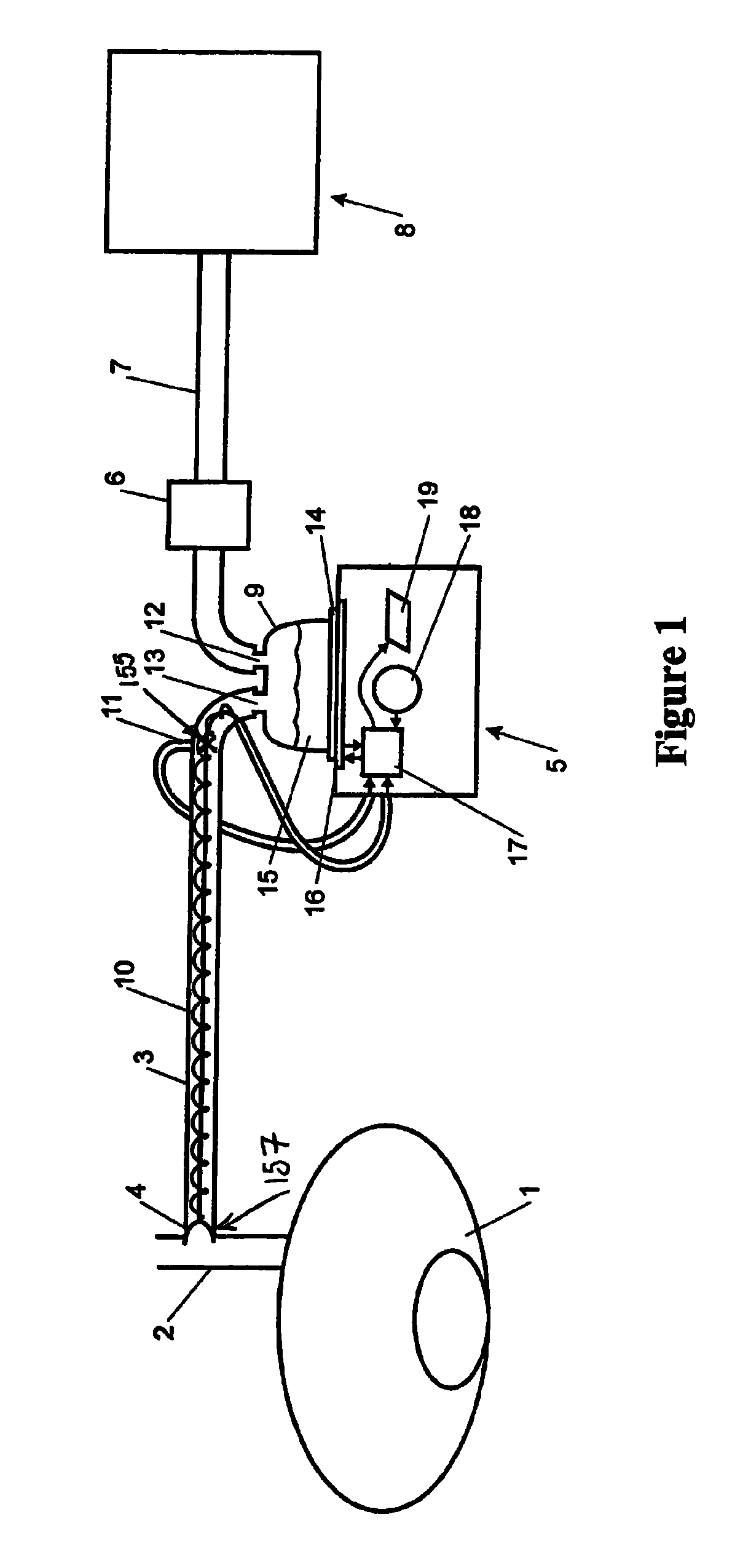 Apparatus used for the humidification of gases in medical procedures