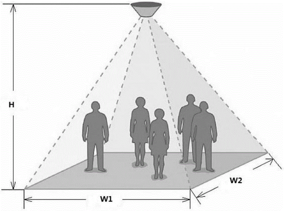 Visitor flow rate statistics method and device