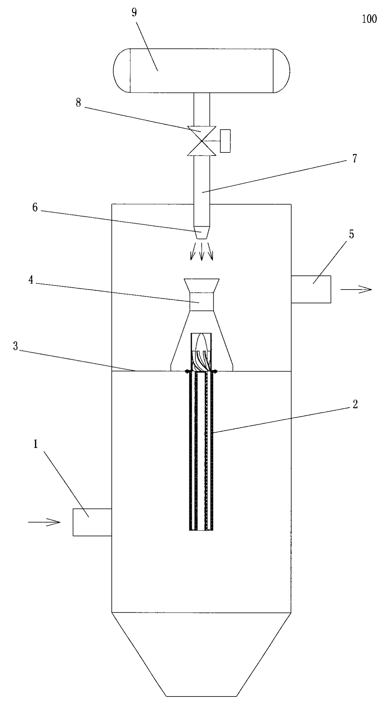 Filter tube for high temperature gas-solid separation