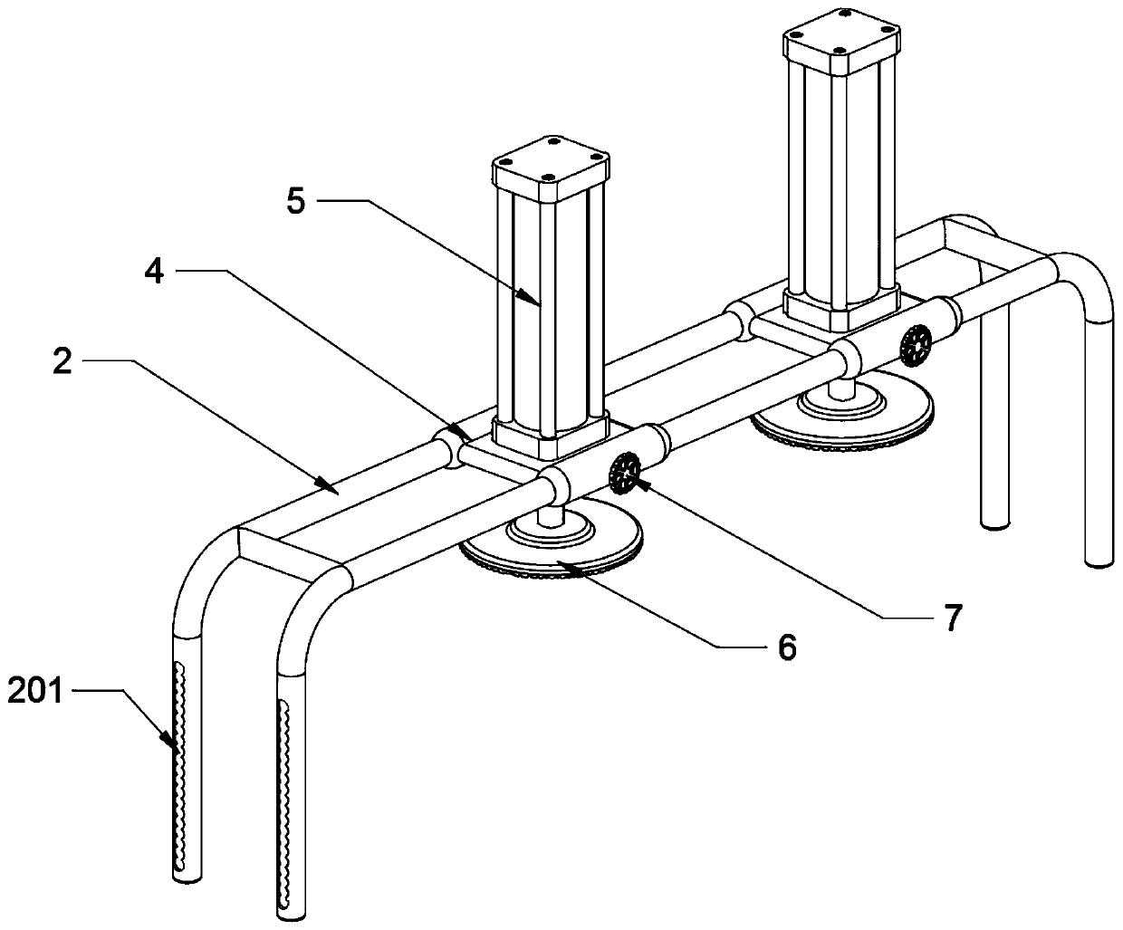 Auxiliary device for high-accuracy shearing machining