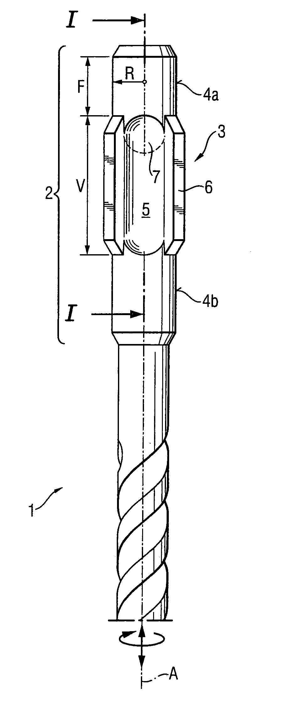 Shank for a rotary/percussion tool