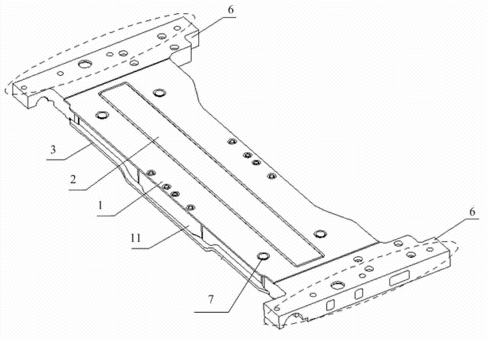 Steering frame contact sleeper beam and railway vehicle