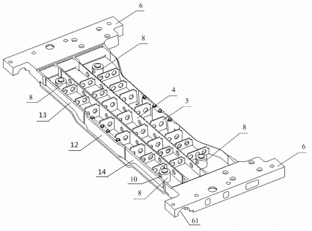 Steering frame contact sleeper beam and railway vehicle