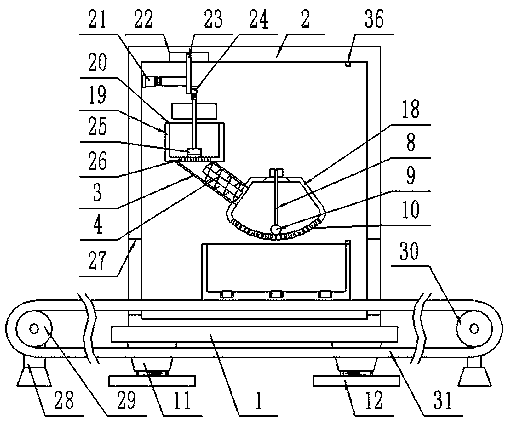 A powder mill for cosmetic production