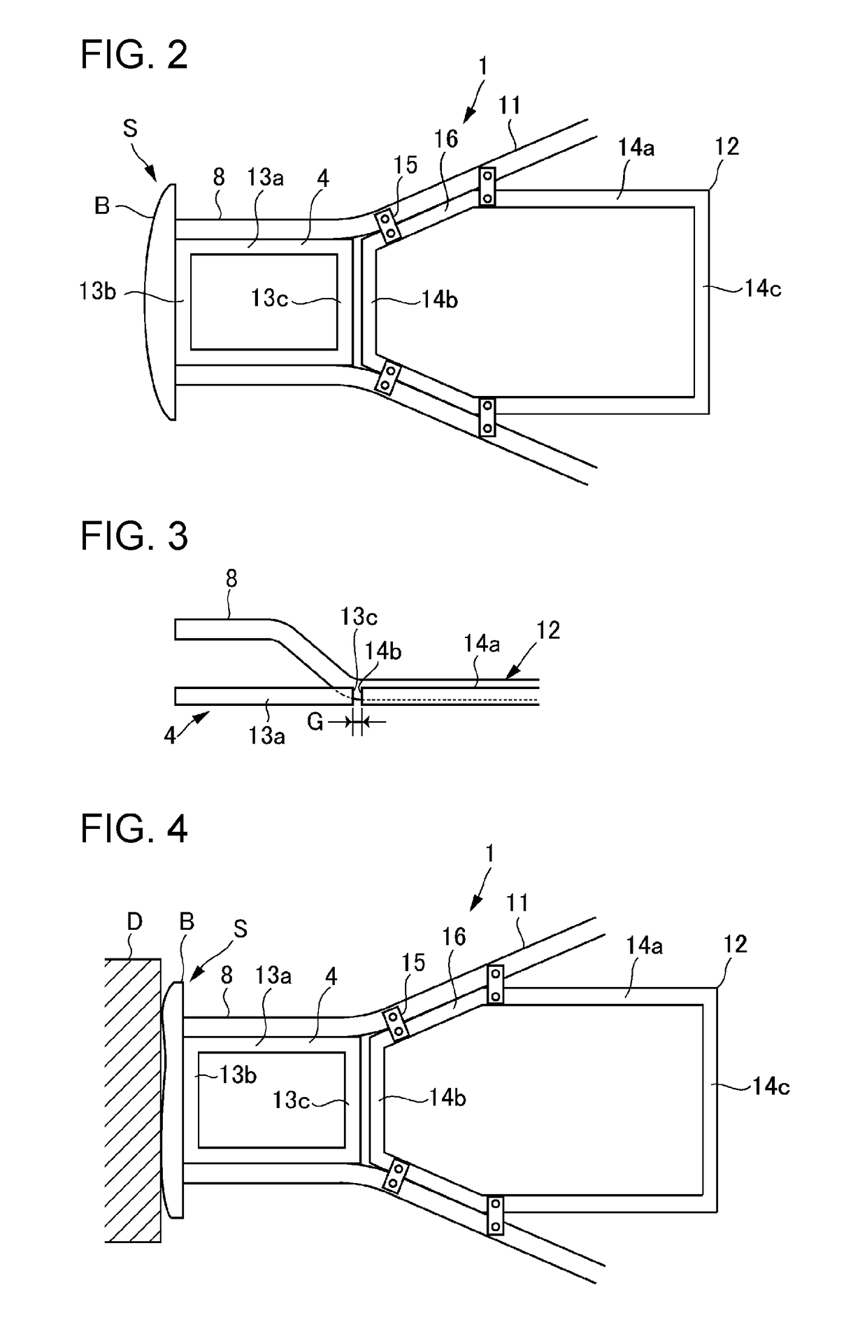 Impact load reduction structure