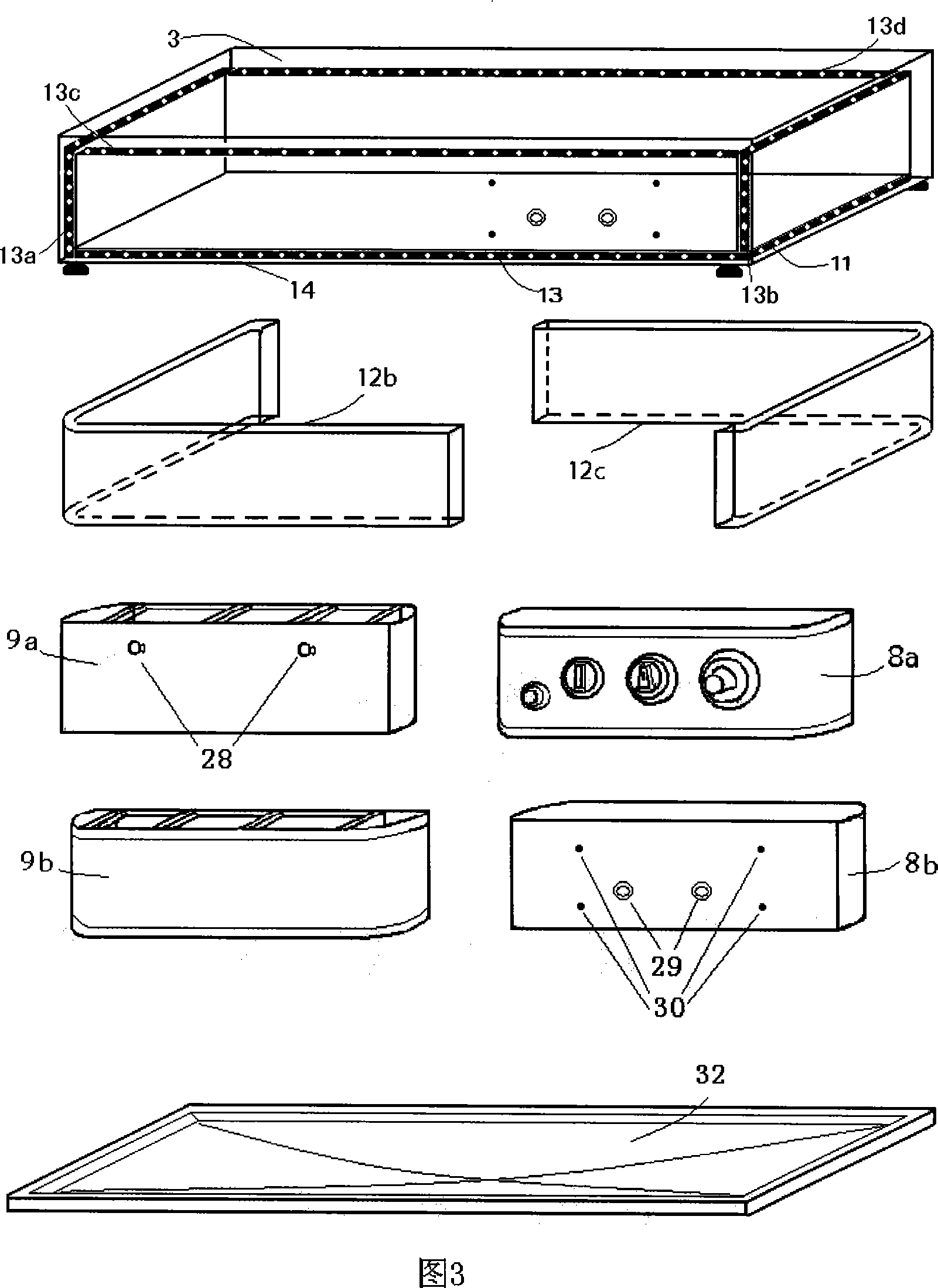 Electric heating oven table