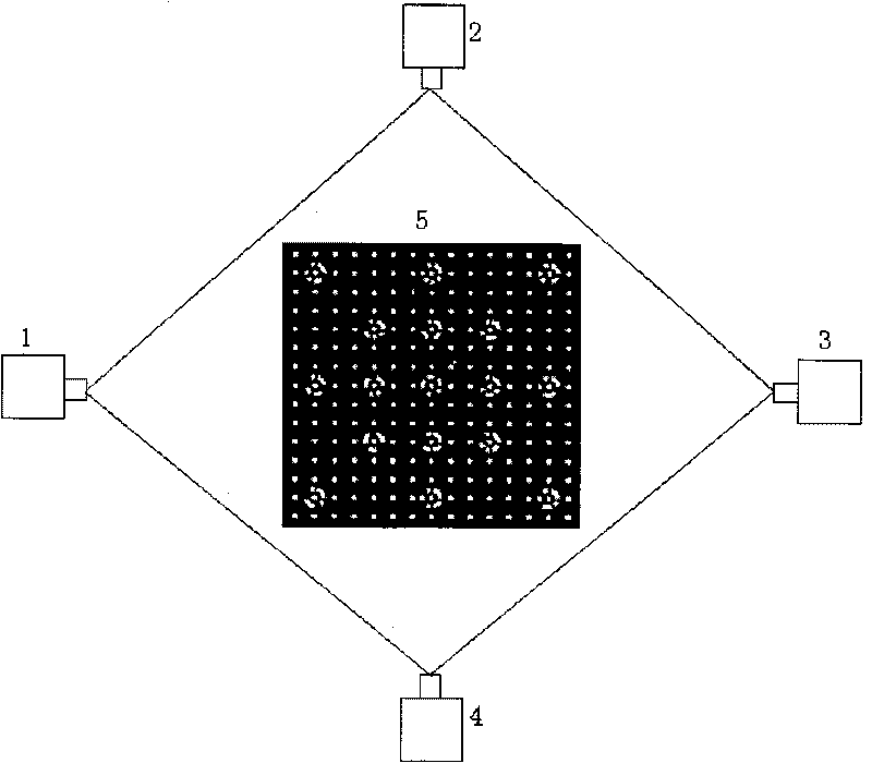 Flexible calibrating method and device for variable-format multiple-camera system