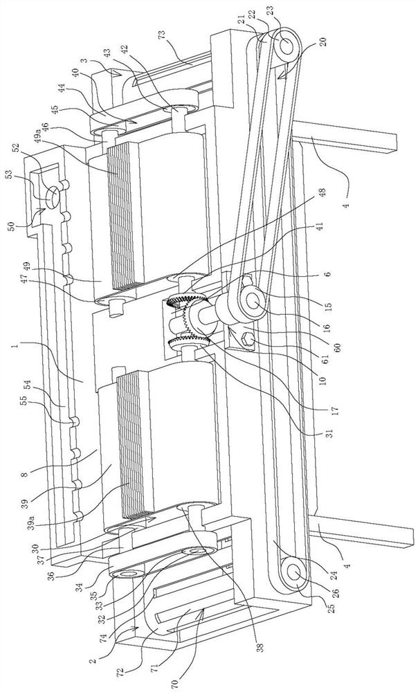 A kind of hemp fiber kneading device