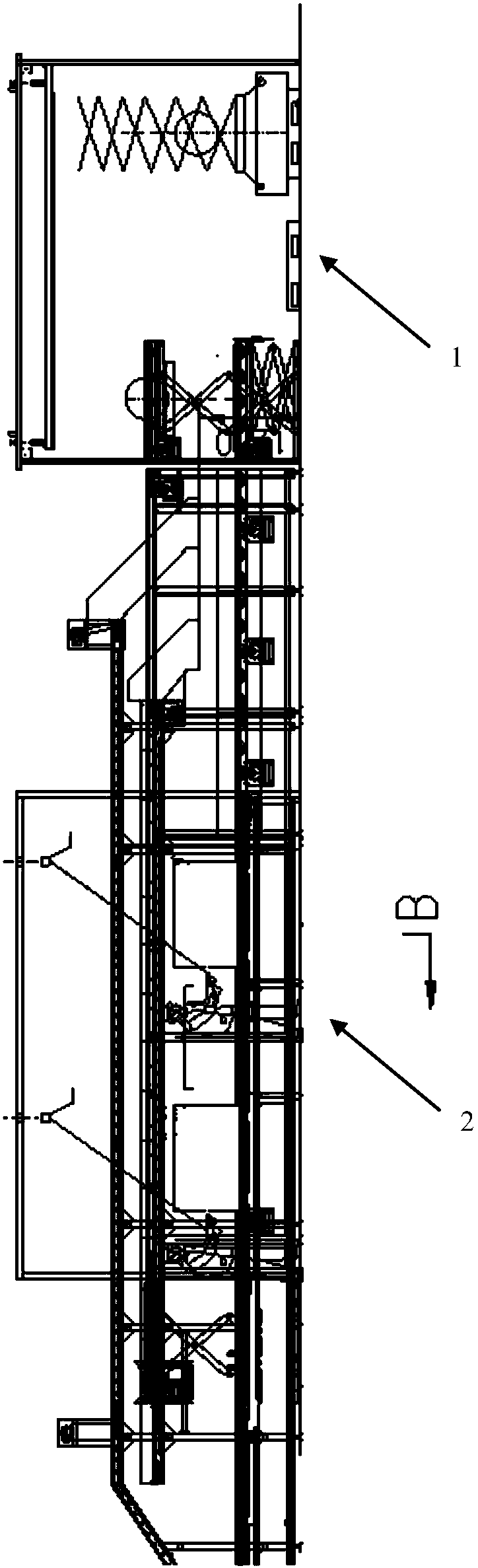 Module disassembling and transmission system used for intelligent disassembling system of old and useless power batteries