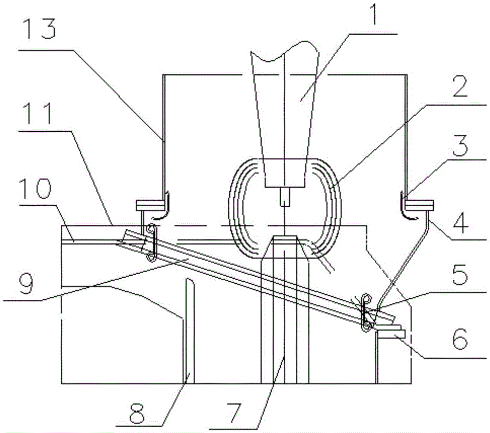 A supporting structure of 750kv lead-out wires on the network side of UHV converter transformer