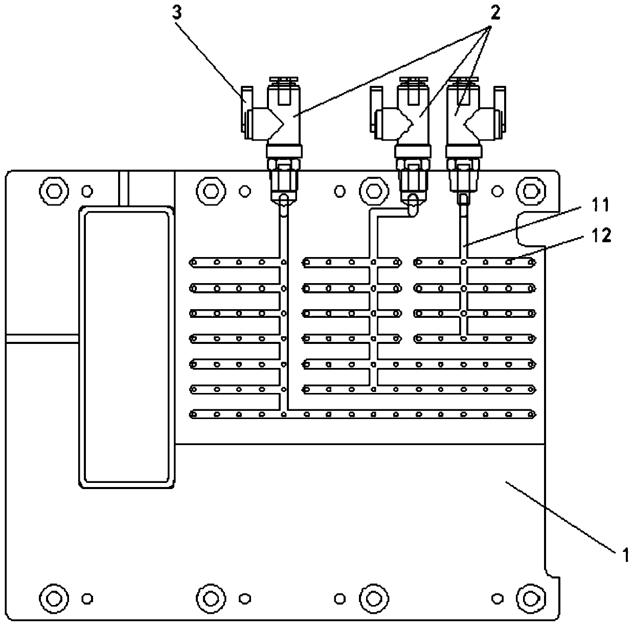 Backlight unit assembling device and backlight unit assembling carrying table