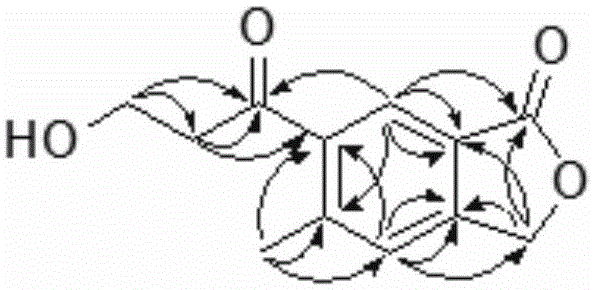 Preparation method and use of benzolactone compound in tobacco