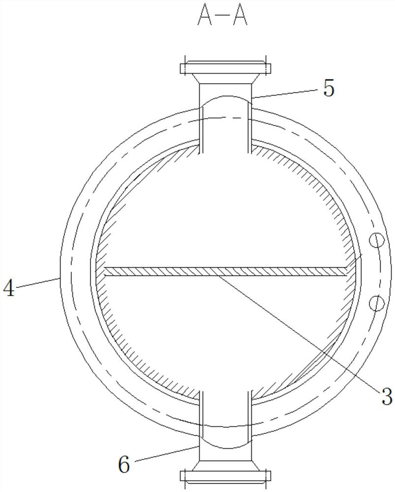 Self-washing end socket cover and heat exchange equipment