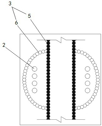 Underpass tunnel structure for preventing lateral deformation of overpass pile foundation and construction method