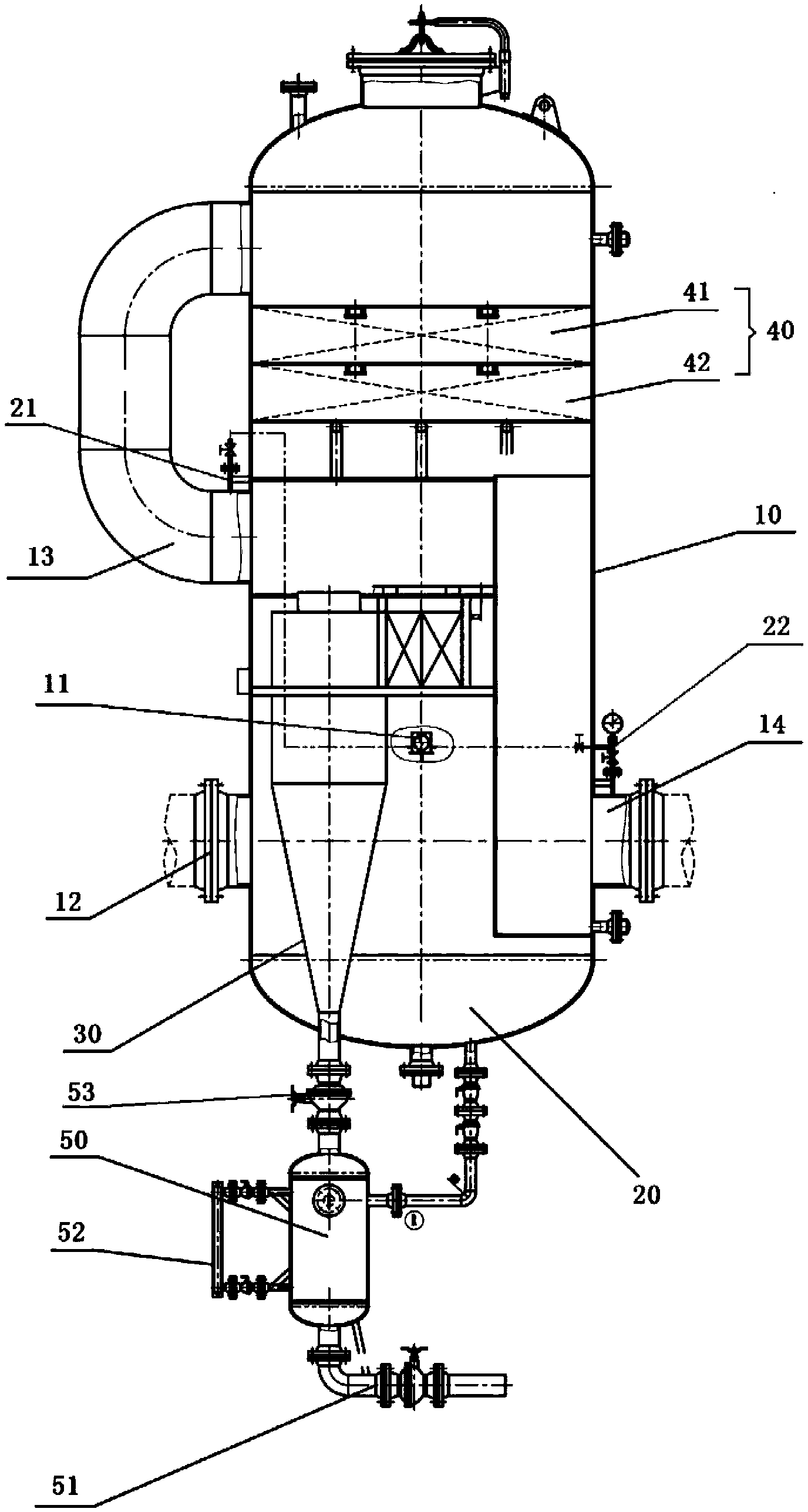 Low-pressure natural gas/coal-bed gas purifying device