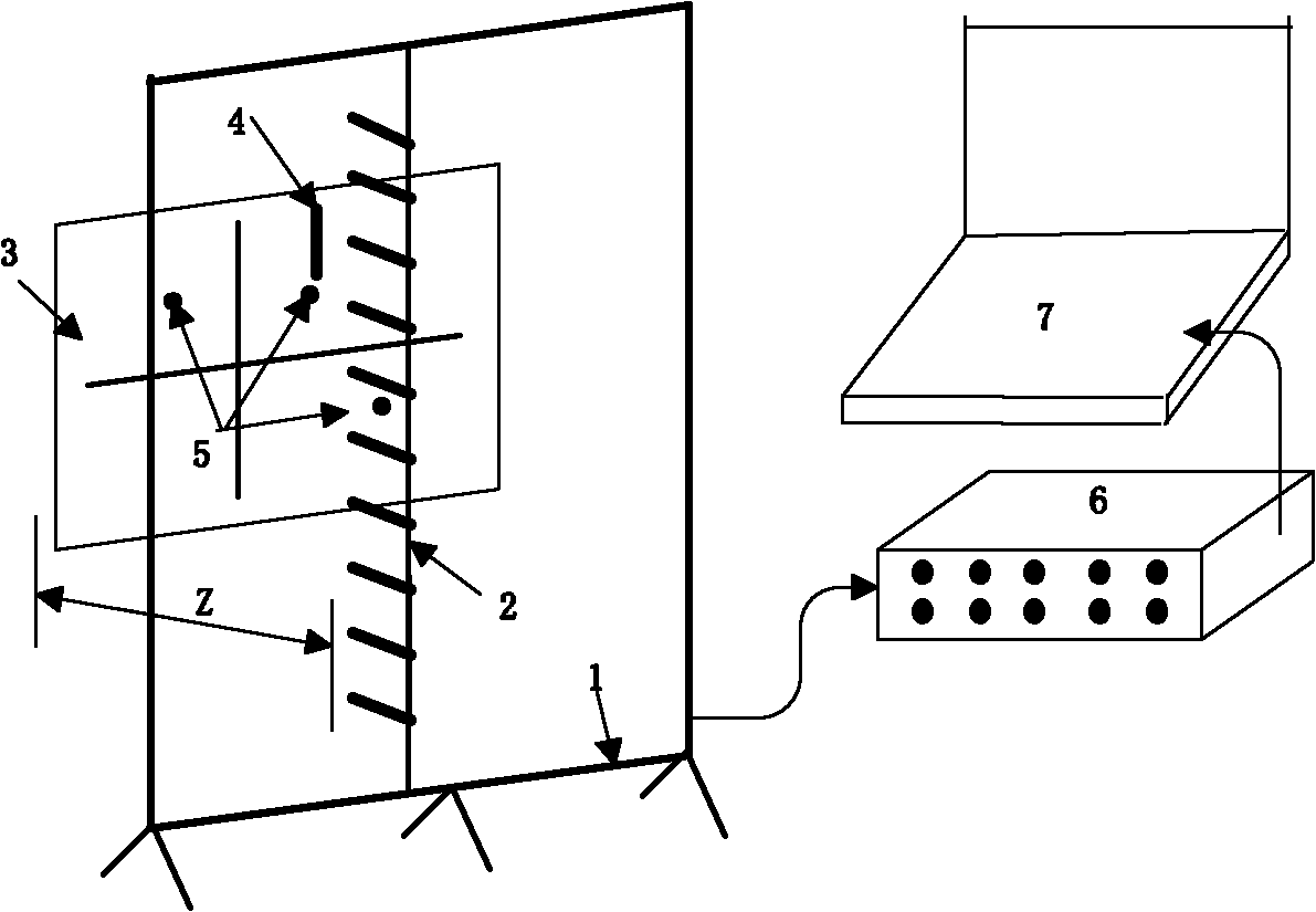 Fault detecting device of near field acoustic holography sound image mode identification and detecting method thereof