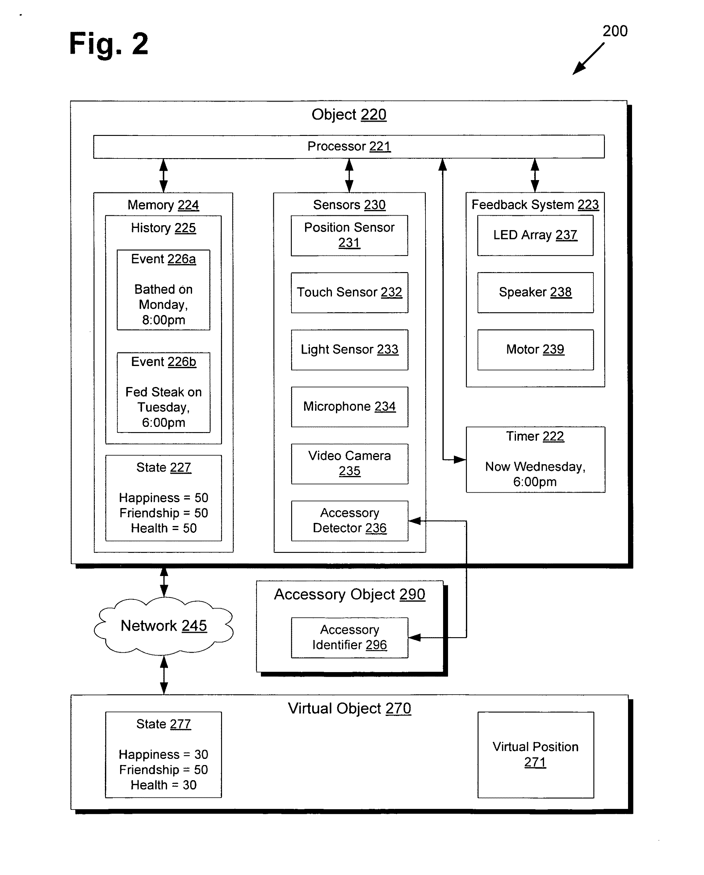 System and method for playsets using tracked objects and corresponding virtual worlds