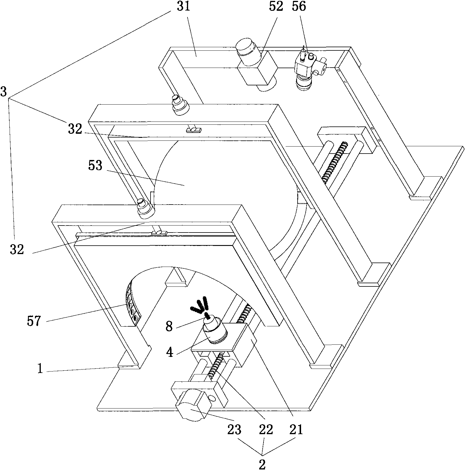 Device for continuously detecting integrative luminescence properties of light emitting diode (LED) light source