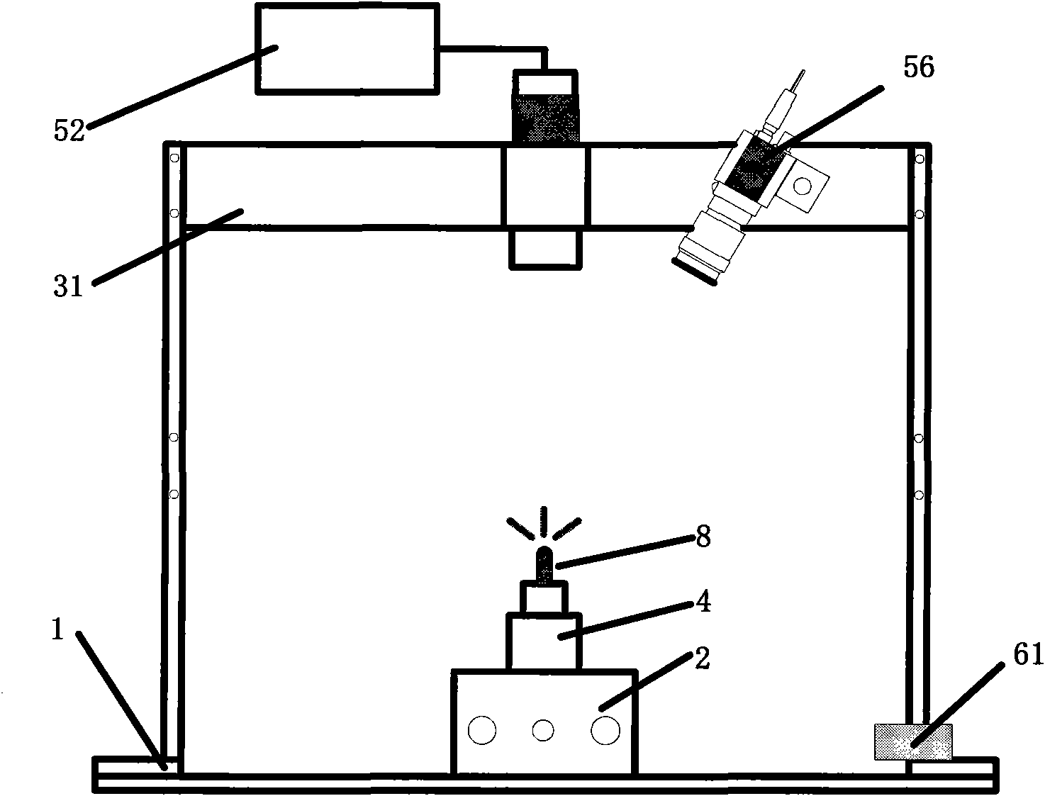 Device for continuously detecting integrative luminescence properties of light emitting diode (LED) light source