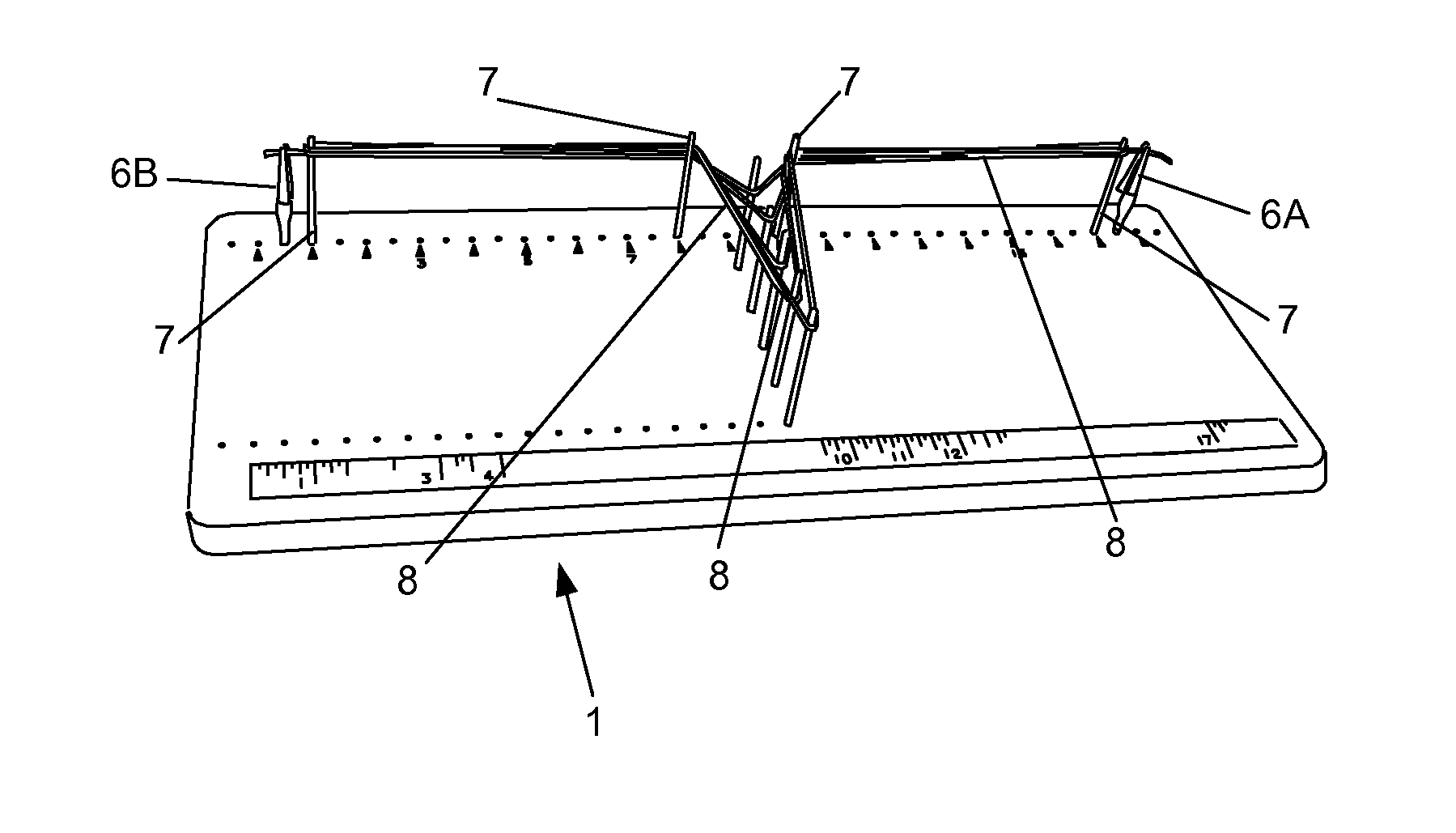 Hand-strung jewelry construction board