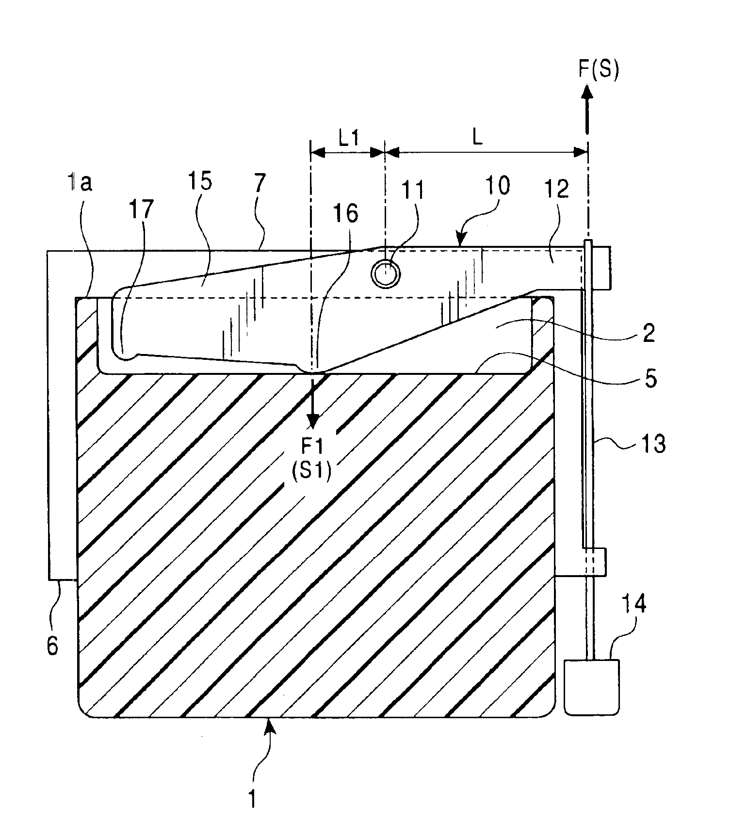 Card connector including ejecting lever for ejecting card