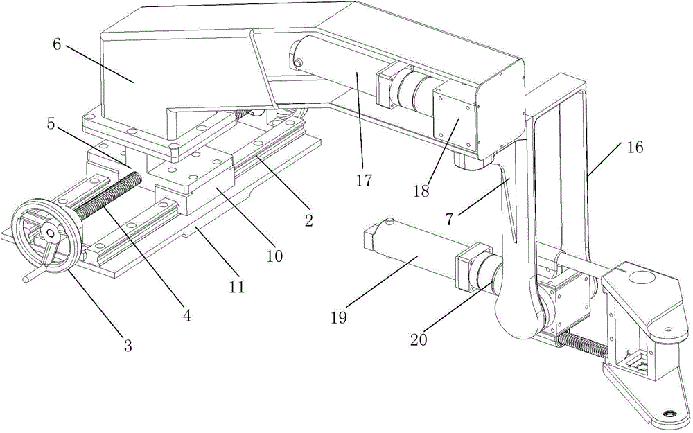 Left-hand/right-hand dual-purpose upper limb rehabilitation robot