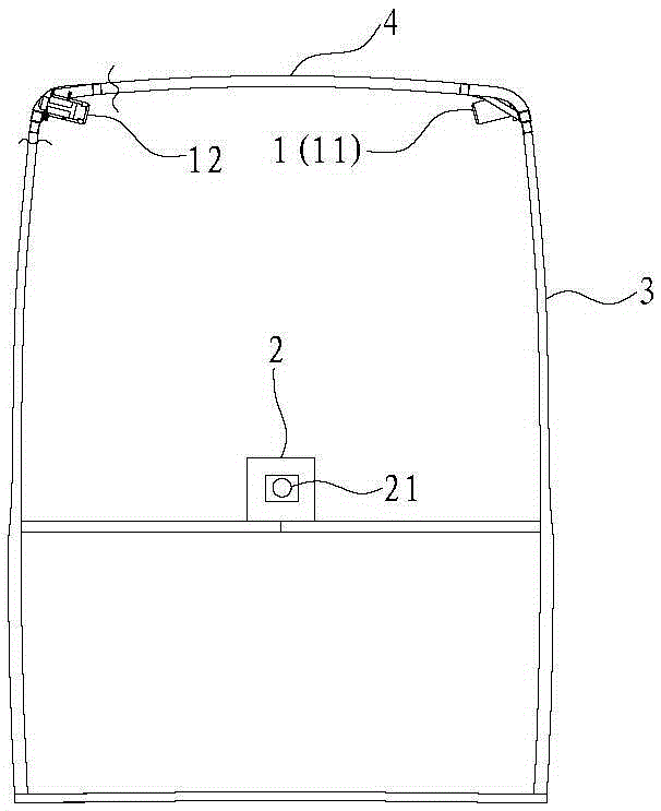 Rollover buffer of passenger car and anti-rollover system of passenger car