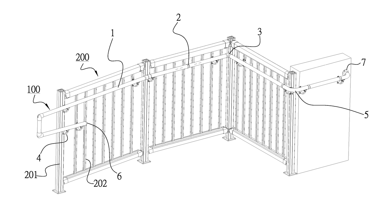 Handrail and railing assembly