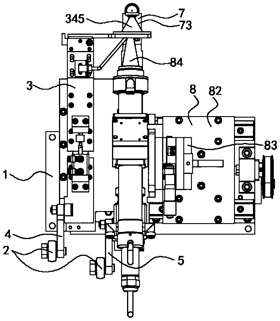 End cap welding mechanism