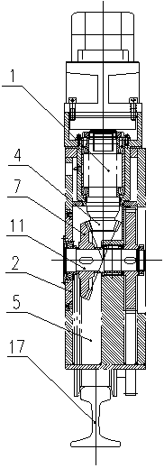 Gantry crane travelling unit device