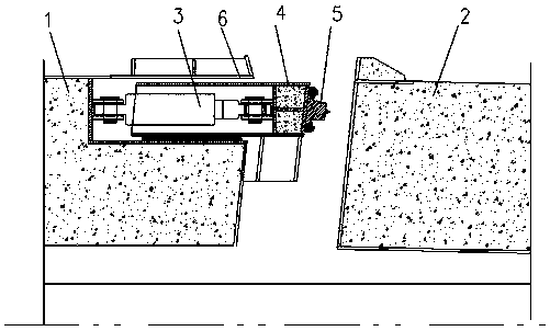 Movable water stop system of final connector and application method