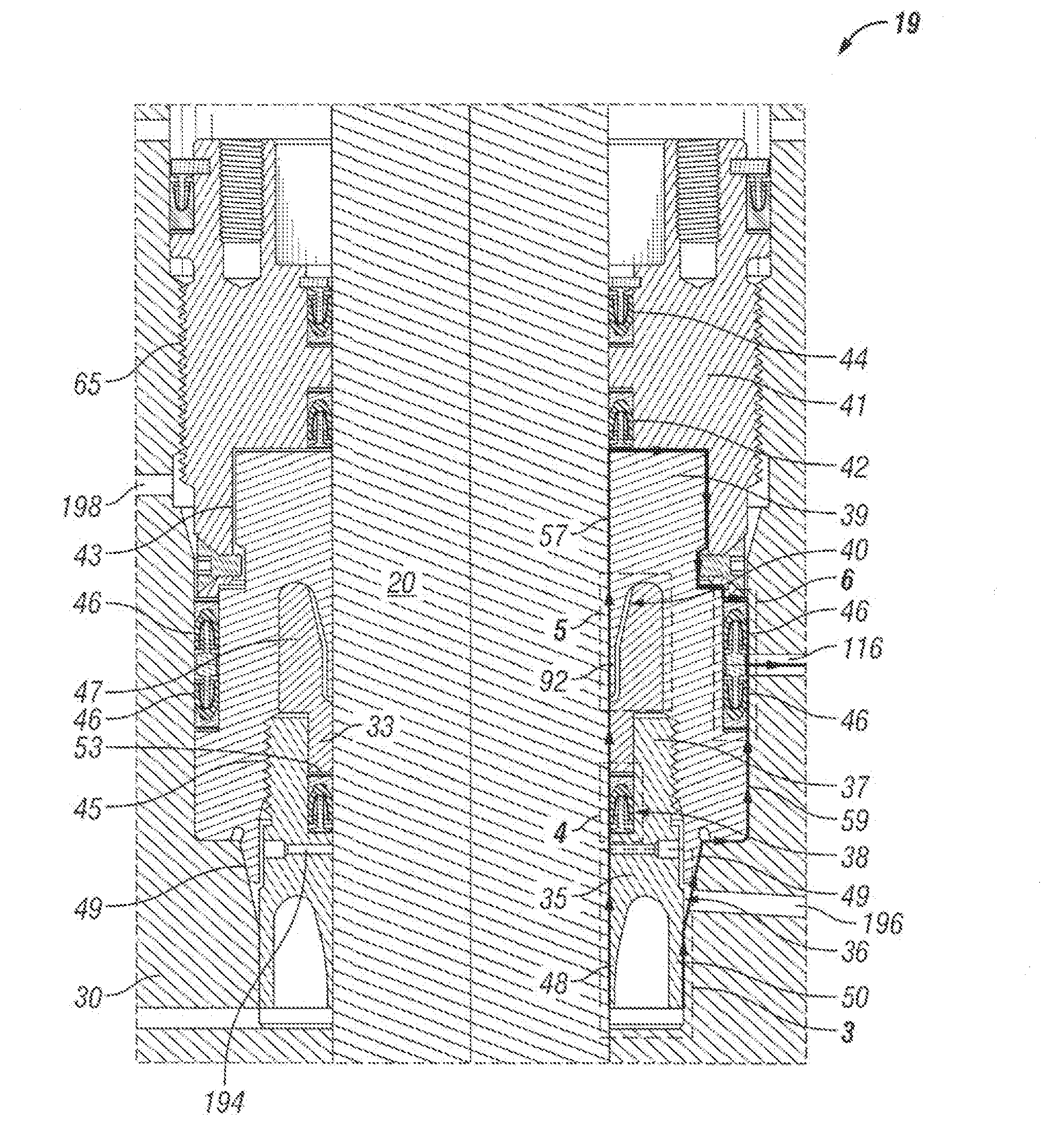 Gate valve arrangement including multi-valve stem and seat assemblies