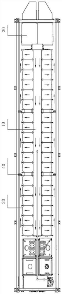 Energy storage container and heat dissipation system and heat dissipation air duct thereof