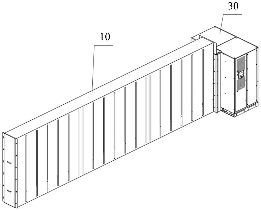 Energy storage container and heat dissipation system and heat dissipation air duct thereof