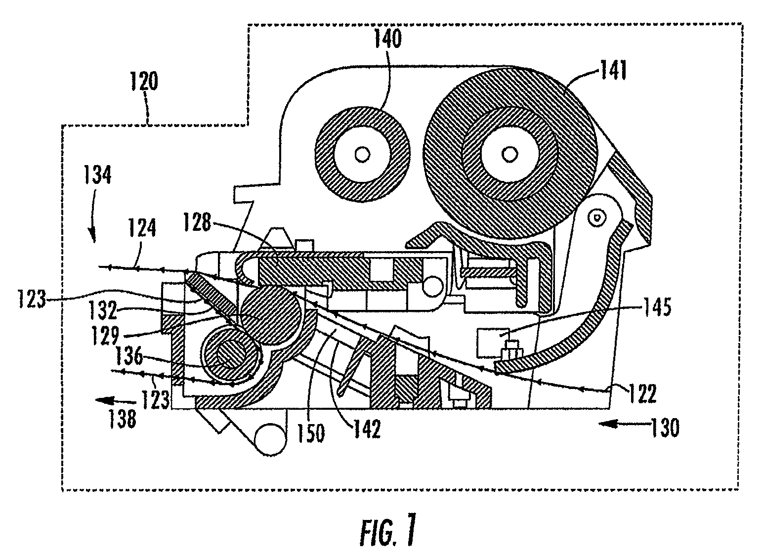 Encoding module, associated encoding element, connector, printer-encoder and access control system