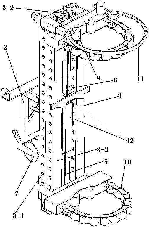 Lifting type rail insulation operation platform