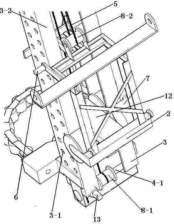 Lifting type rail insulation operation platform