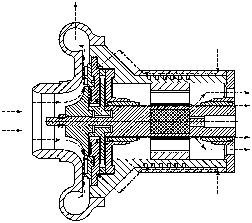 Self-cooling system of air compressor rotor borne by air foil bearing