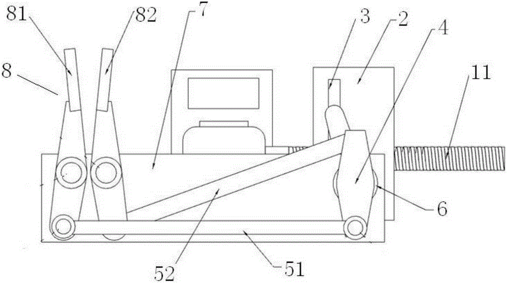 Double-rocker clamping mechanism