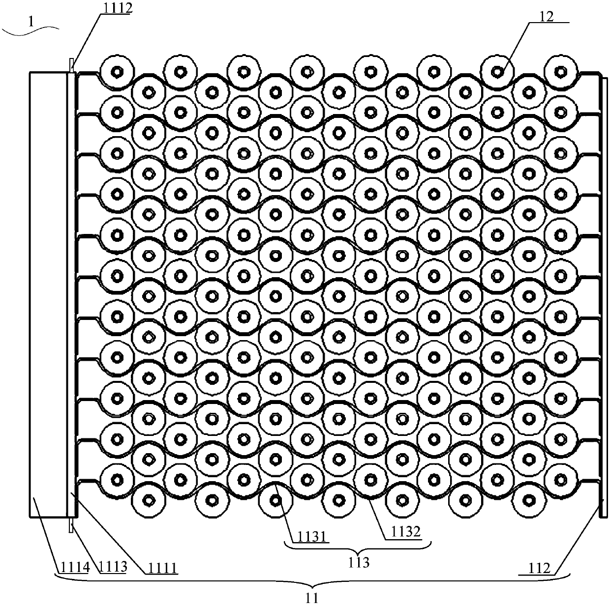 Power battery pack with heat superconducting heat exchanger and power battery pack system