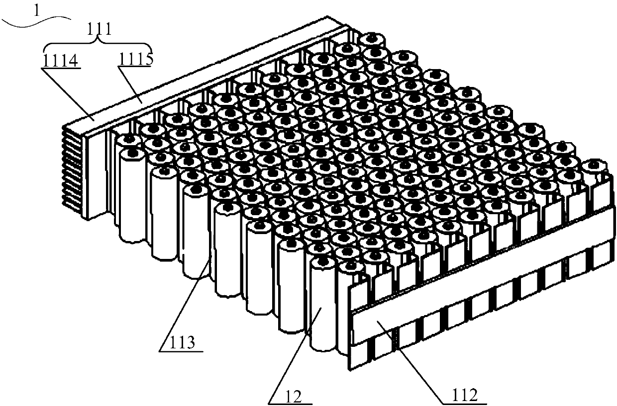 Power battery pack with heat superconducting heat exchanger and power battery pack system