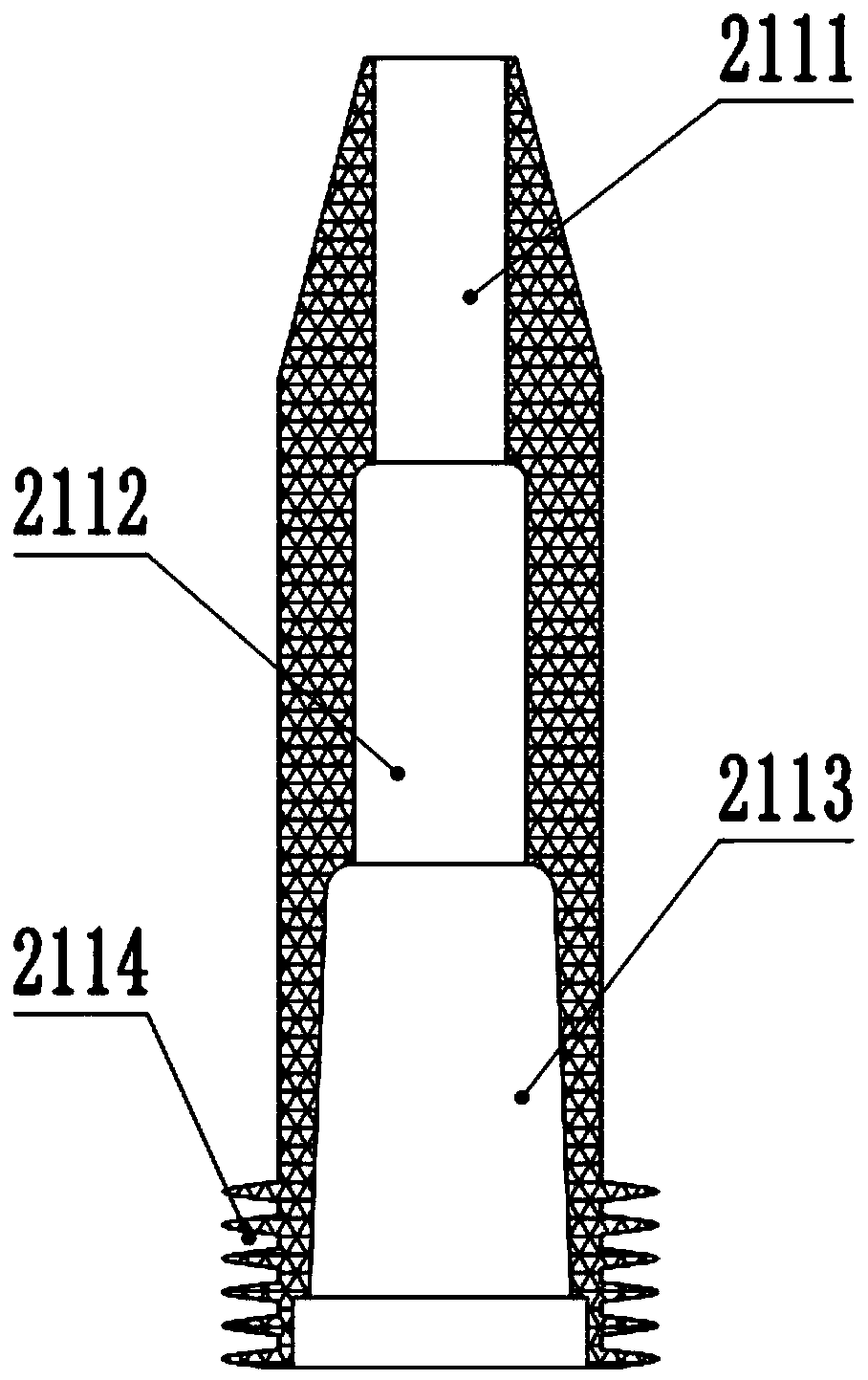 Live fast plug-in device for cable elbow joint and method