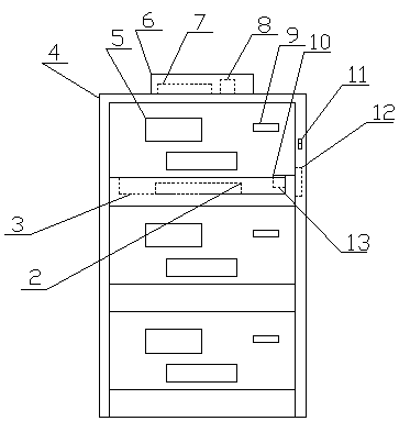 Drawer type power distribution cabinet with anti-collision and anti-falling power-assisted propelling mechanism