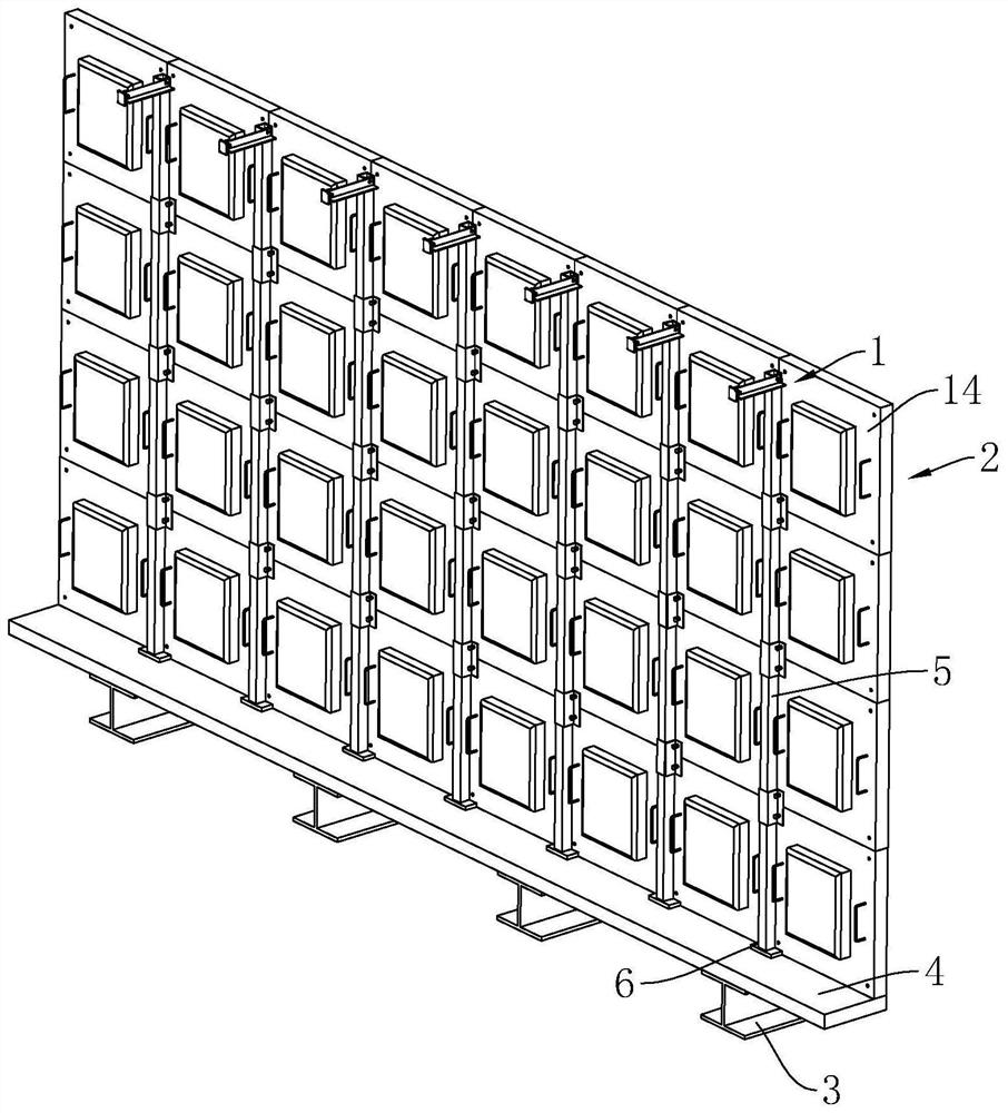 A method for installing an electronic display screen on the exterior wall of a high-rise building