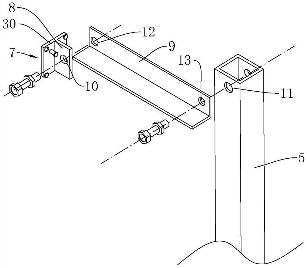 A method for installing an electronic display screen on the exterior wall of a high-rise building