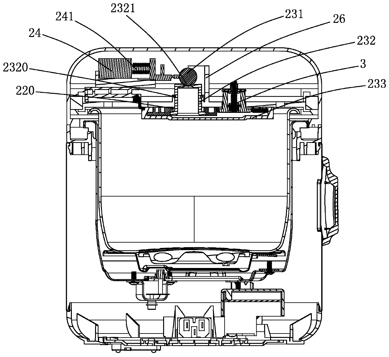 Pressure control device of micro-pressure electric cooker and micro-pressure electric cooker