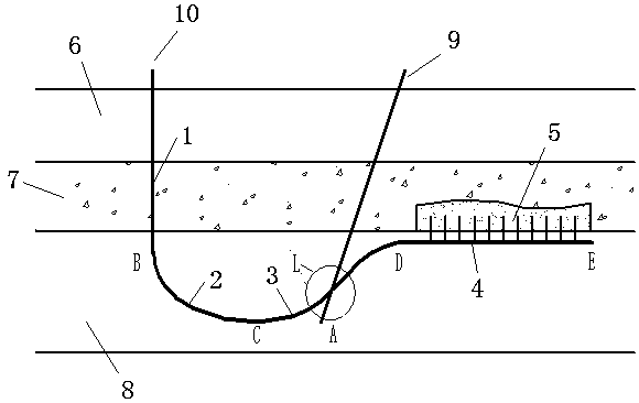 Method of using F type well group to exploit non-diagenetic type natural gas hydrates